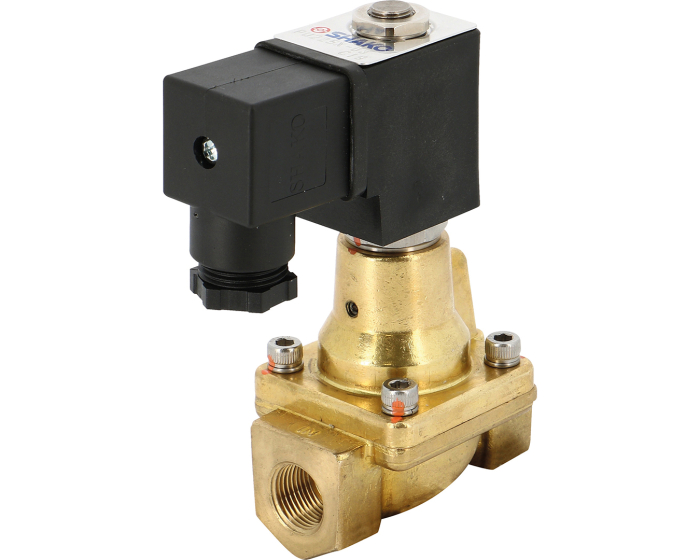 Brass solenoid valves PU 225-X 1/2'' NC 24V AC - High pressure